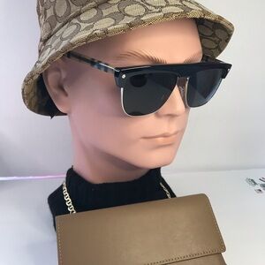 New Authentic Burberry William Grey Browline Men's Sunglasses BE4325 375787 59.